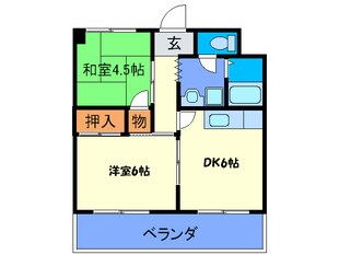 エレガンス杉の木の物件間取画像